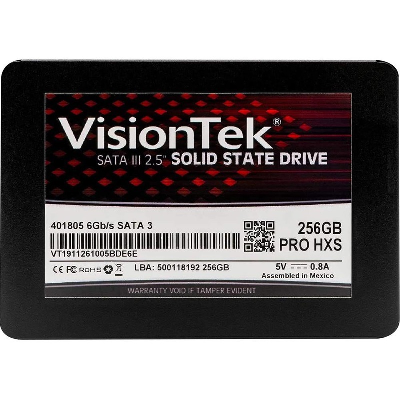 Visiontek 256GB PRO HXS 7mm 2.5" SSD internal computer Memory & Storage - 901296