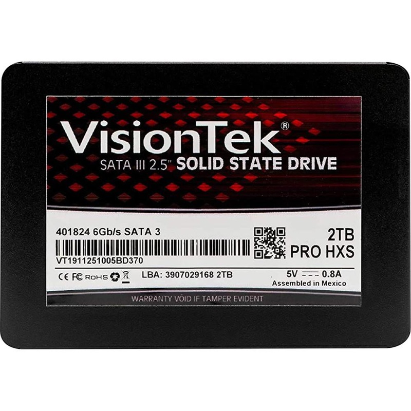 Visiontek 2TB PRO HXS 7mm 2.5" SSD Internal Computer Memory and Storage - 901312