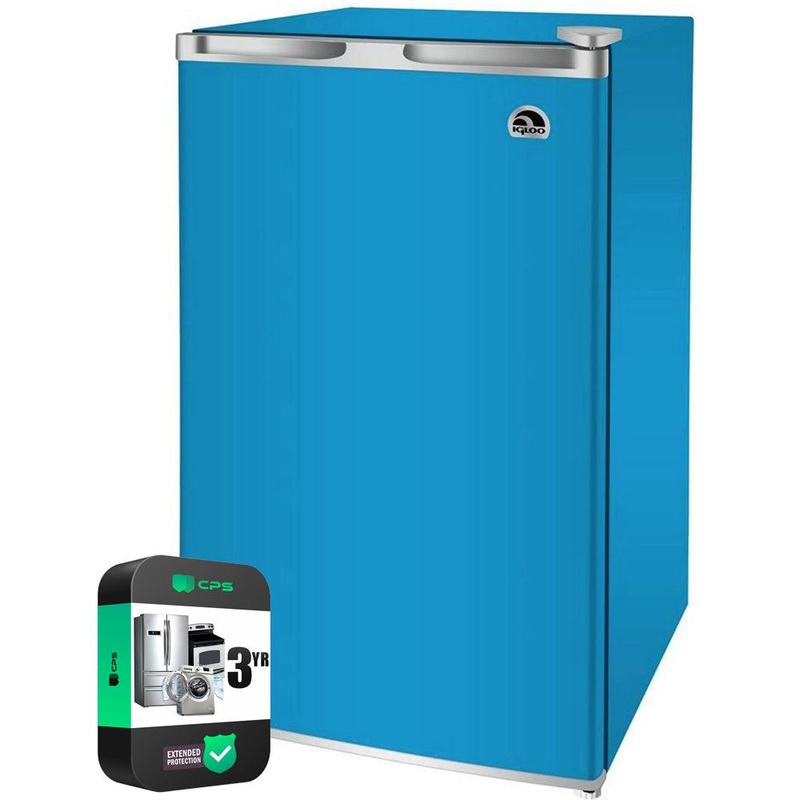 Igloo/RCA 3.2 CU Ft Compact Fridge Blue with 3 Year Warranty