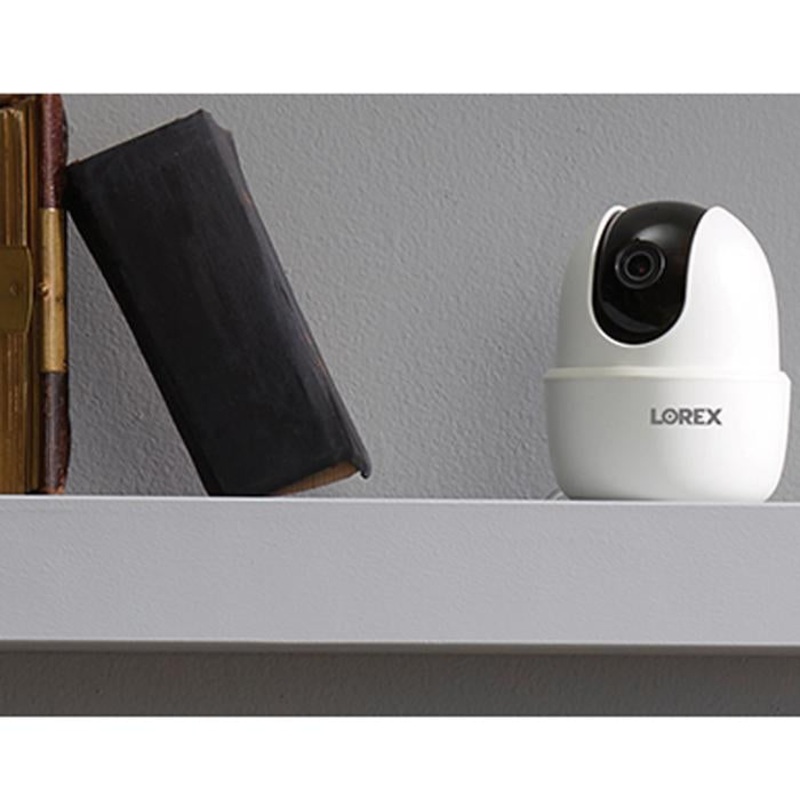 Lorex 2K Pan-Tilt Indoor Wi-Fi Security Camera, White (W462AQC-E)
