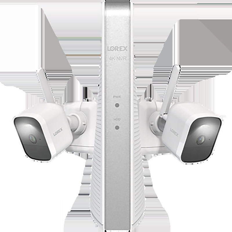 Lorex 4K 1TB NVR System with 2 Outdoor Battery Security Cameras (L85591-8AA2-E)