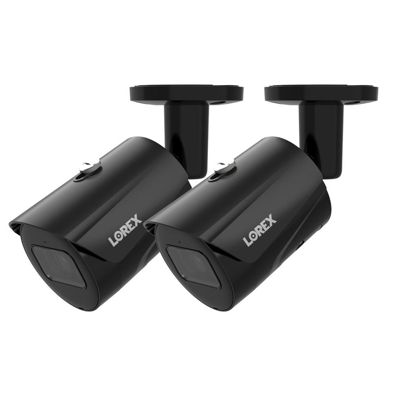 Lorex 4K AI IP Wired Bullet Camera Black (2-Pack)