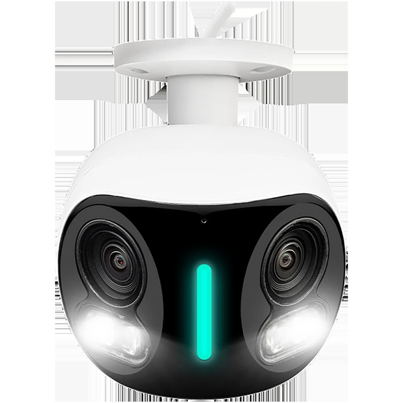 Lorex 4K IP Wired Dual Len Security Camera with Security Lighting and Motion Detection
