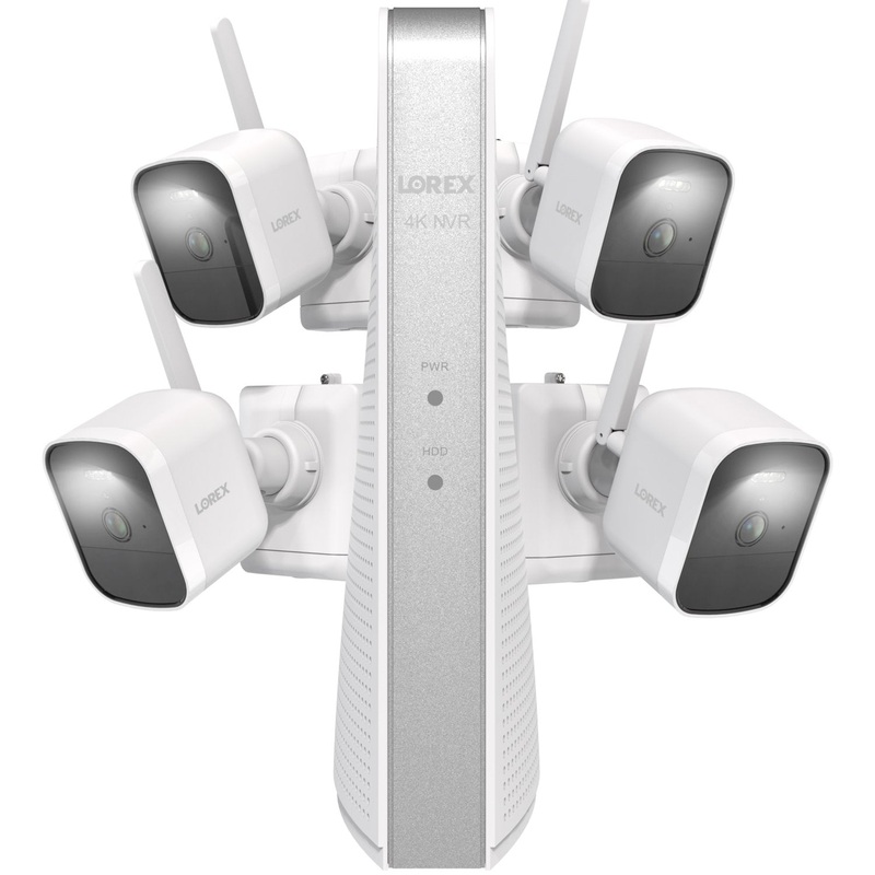 Lorex 4K NVR System with Battery-Operated Camera, White
