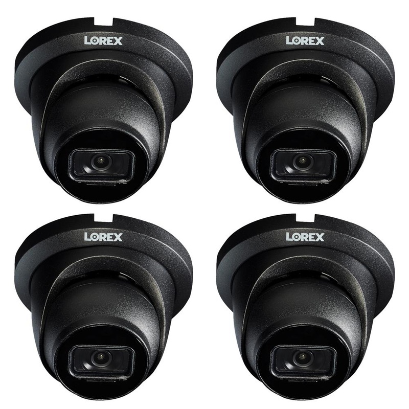 Lorex IP Wired Dome Security Camera with  Audio and Motion Detection (4-Pack)