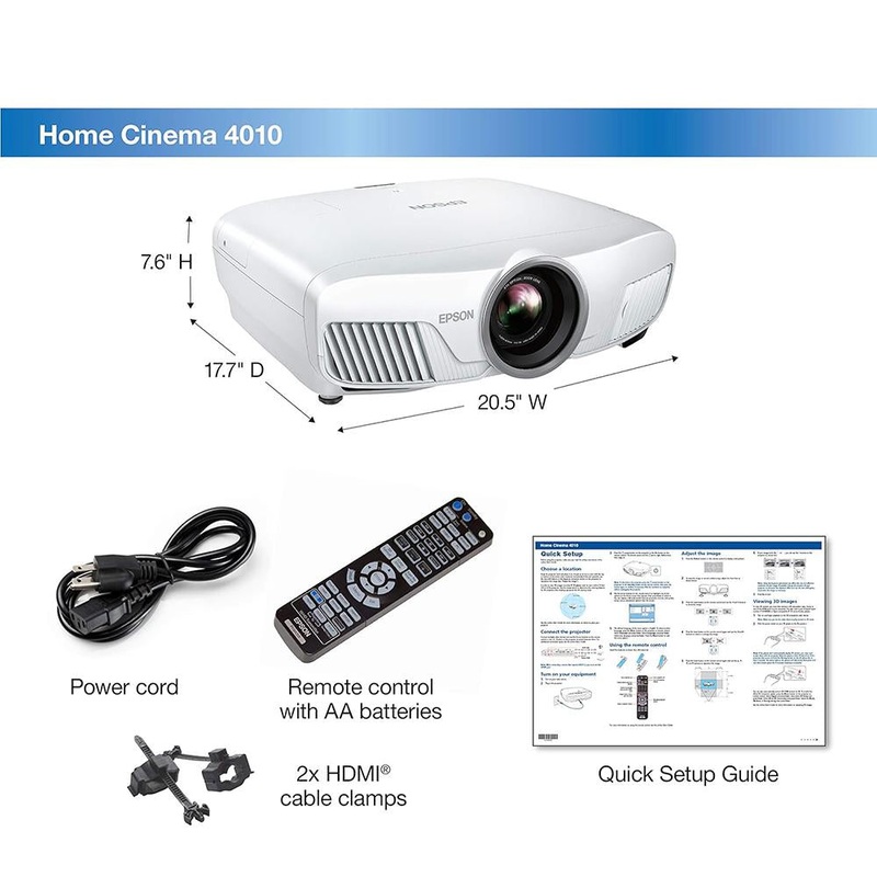 Epson Epson Home Cinema 4010 4K PRO-UHD 3-Chip Projector with HDR - Open box
