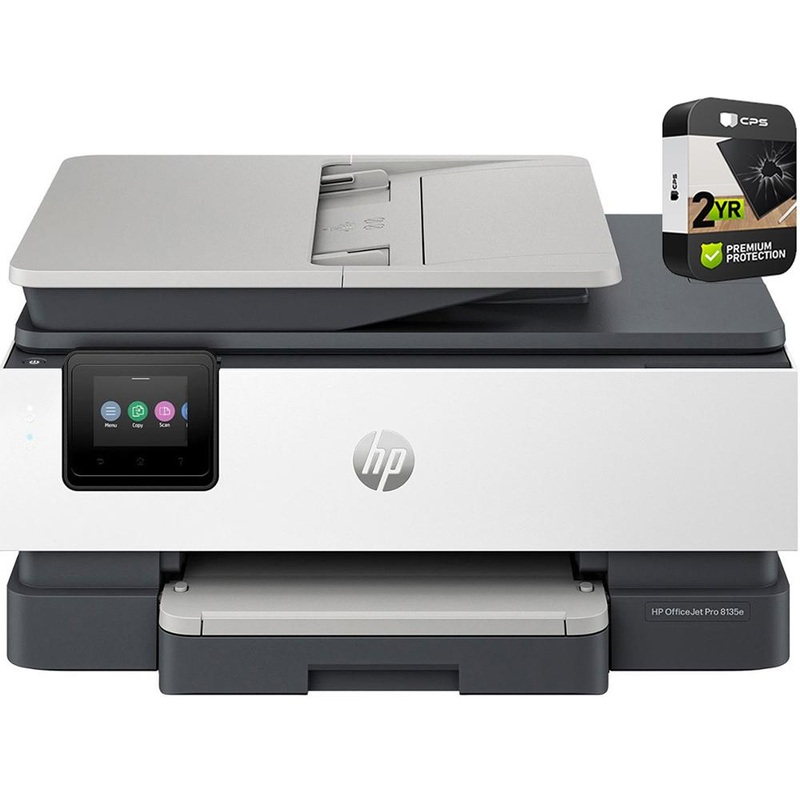 Hewlett Packard 8135e Wireless All-In-One Inkjet Printer Renewed + 2 Yr Warranty