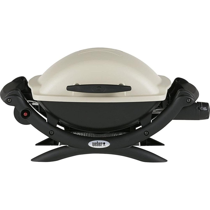 Weber Q 1000 Portable Gas Grill, Liquid Propane - Titanium (50060001) - Open Box