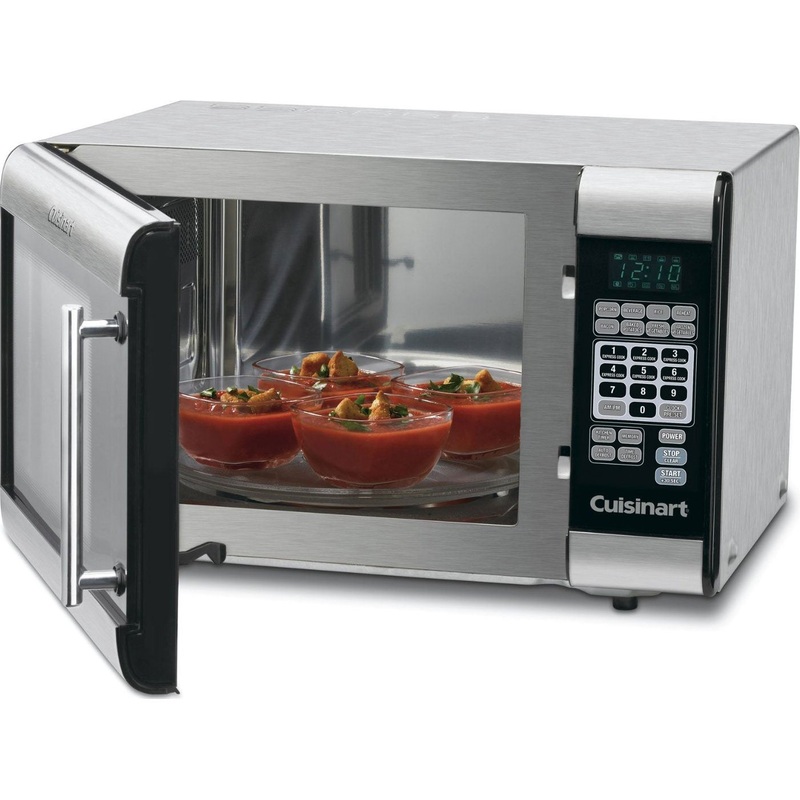 Cuisinart  CMW-100 1-Cubic-Foot Stainless Steel Microwave, Brushed Chrome - (Refurbished)