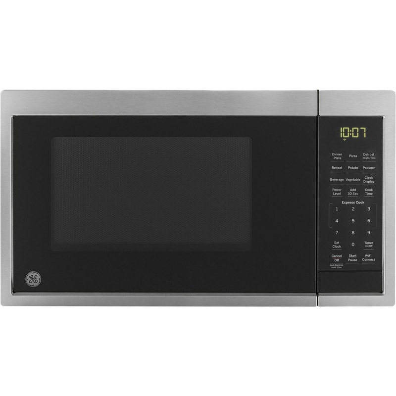 GE 0.9 Cu. Ft. Capacity Smart Countertop Microwave Oven with Scan-To-Cook Technolog