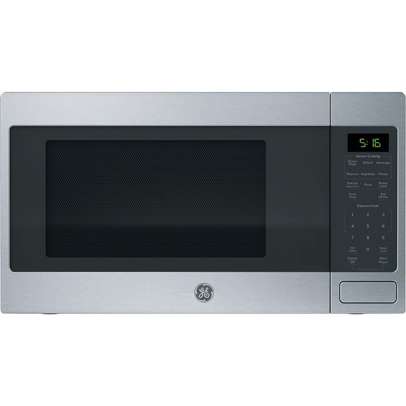 GE 1.6 Cu. Ft. Capacity Countertop Microwave Oven, Stainless Steel - Open Box