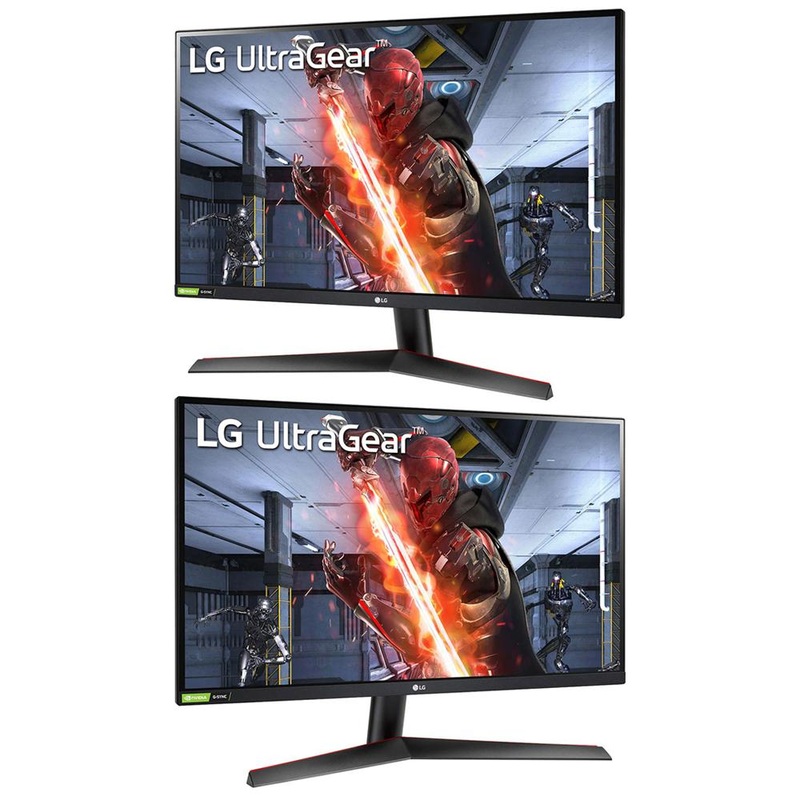 LG 27" UltraGear QHD IPS 144Hz 16:9 G-SYNC HDR Monitor 2 Pack