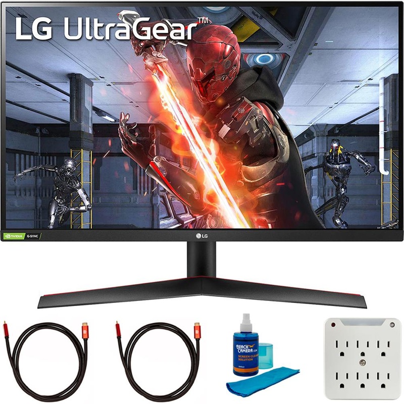 LG 27" UltraGear QHD IPS 144Hz 16:9 G-SYNC HDR Monitor with Cleaning Bundle