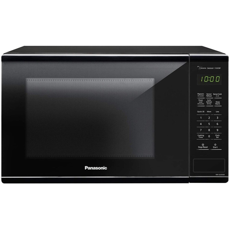 Panasonic 1.3 CuFt 1100 Watt Countertop Microwave, Black - SU656B