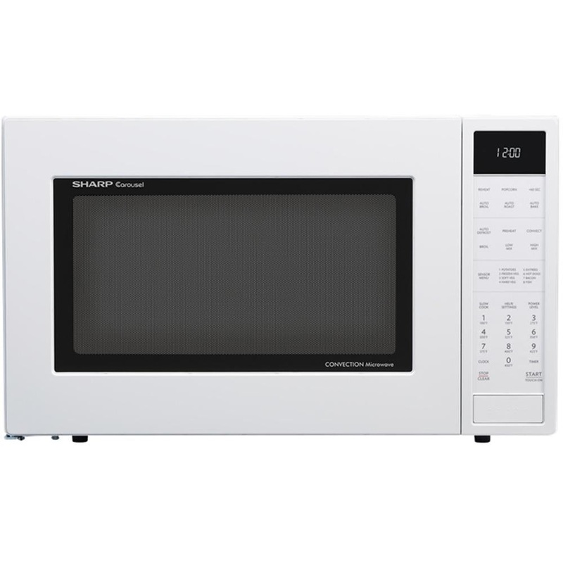 Sharp 1.5 Cu.Ft. 900W Carousel Countertop Microwave Oven in White - SMC1585BW