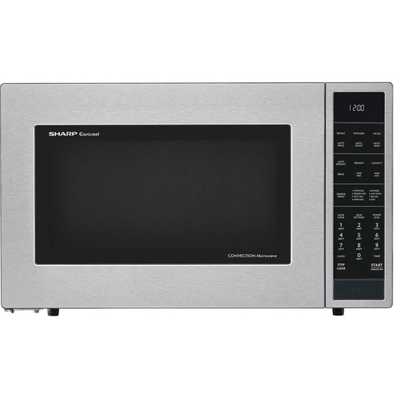 Sharp 1.5 Cu.Ft. 900W Carousel Countertop Microwave Oven - SMC1585BS