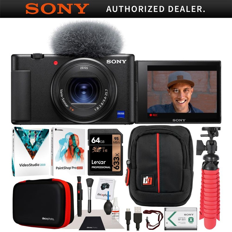 Sony Compact Digital Vlogging 4K Video Camera for Vloggers Bundle Refurbished
