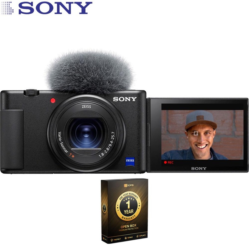 Sony ZV-1 Compact Digital Vlogging 4K Camera (Open Box) + 1 Year Warranty Pack