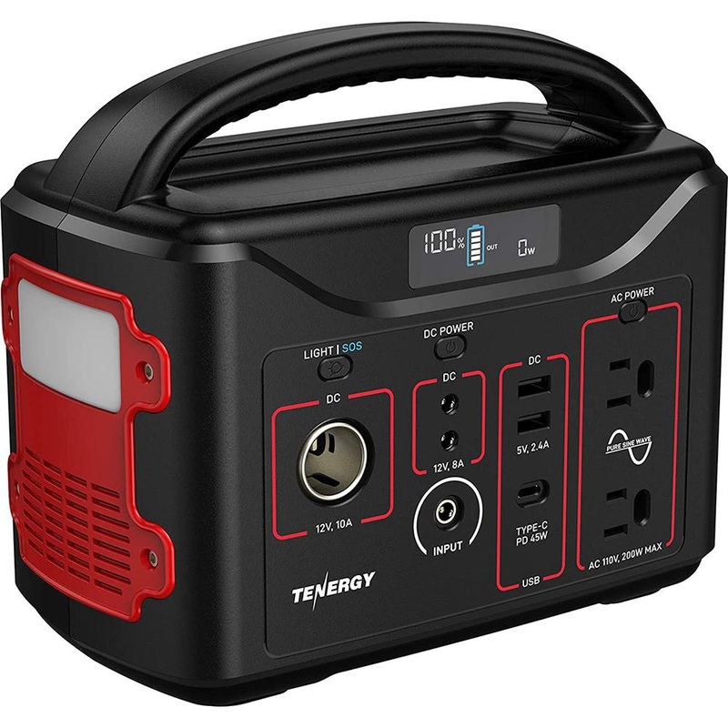 Tenergy 300Wh Portable Power Station / Battery LiFePO4 200W (Surge 400W)  - Open Box