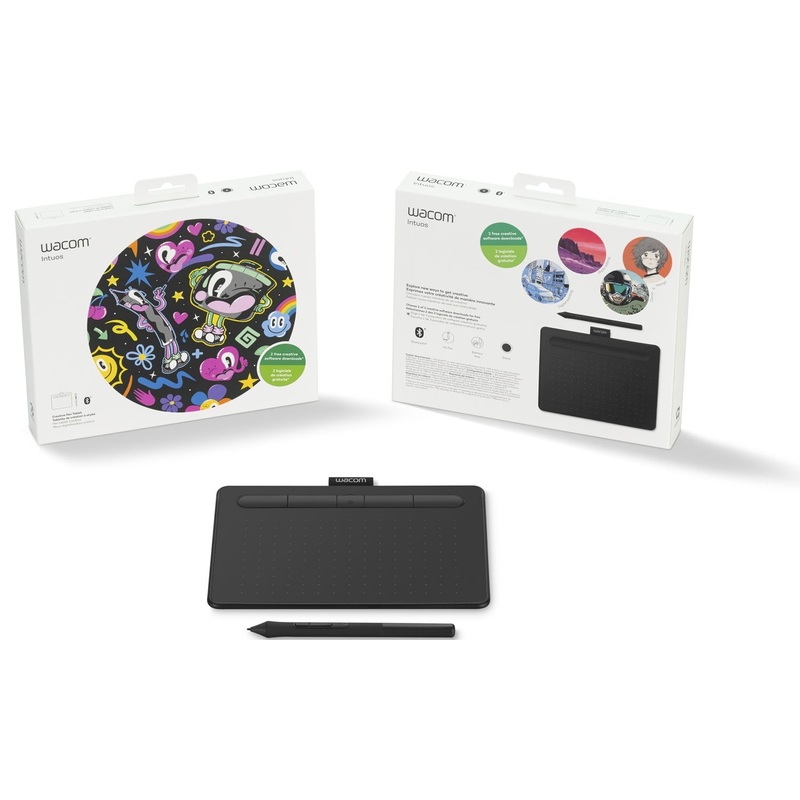 Wacom Intuos Wireless Drawing Tablet with software Included - Black (CTL4100WLK0)