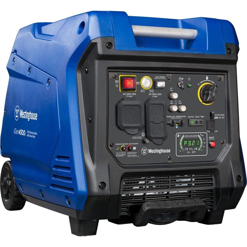 Westinghouse iGen4500c Portable Gas-Powered Digital Inverter Generator with CO Sensor