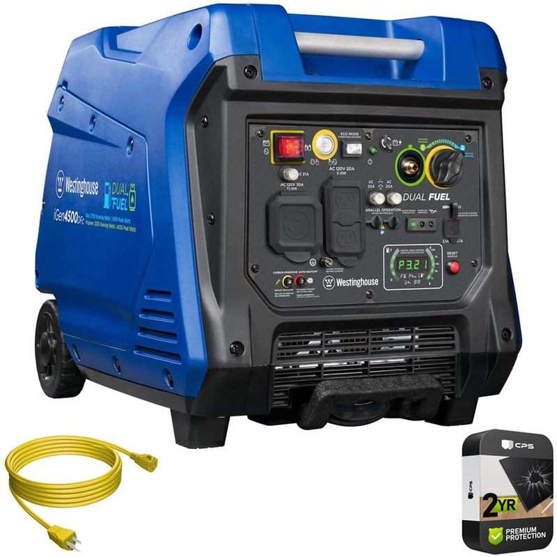 Westinghouse Portable Gas/Propane Inverter Generator w/ CO Sensor + Warranty Kit