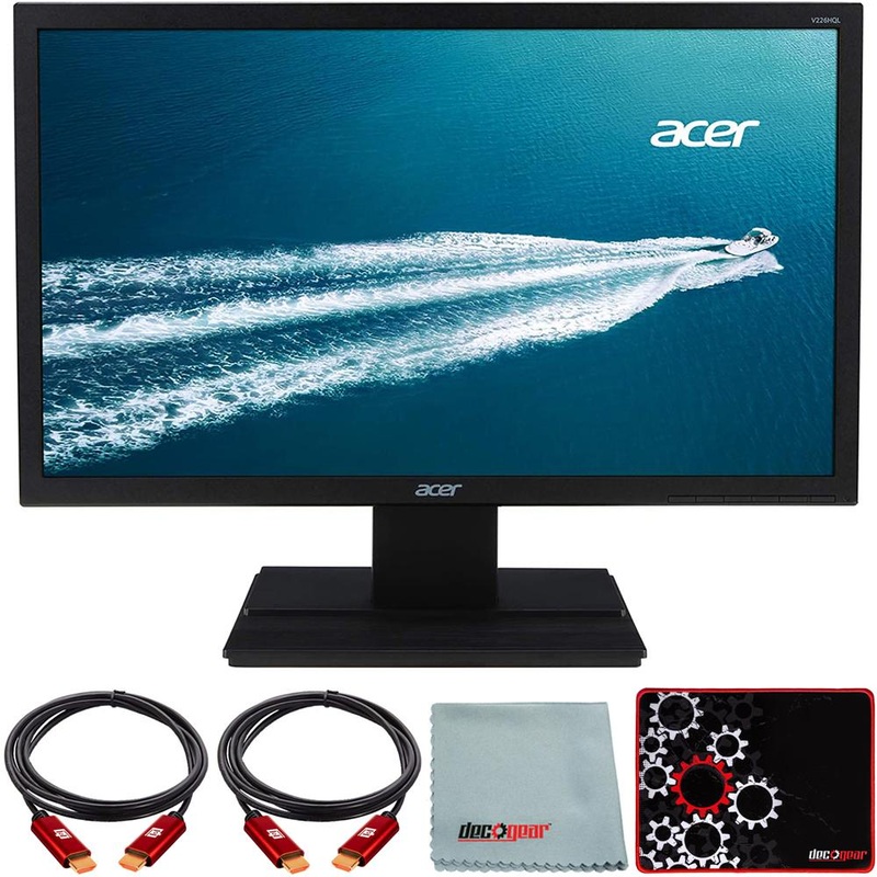 Acer V226HQL 21.5" Full HD 16:9 Widescreen LCD Monitor Black + Mouse Pad Bundle