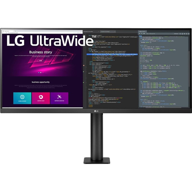 LG 34" 21:9 UltraWide QHD 3440x1440 Ergo IPS HDR Monitor 34WN780-B - Open Box
