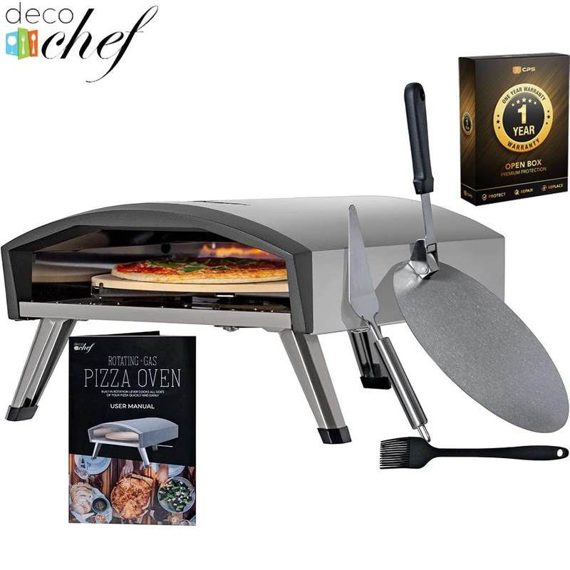 Deco Chef Outdoor Gas Pizza Oven Portable Stainless Open Box + 1 Year Warranty