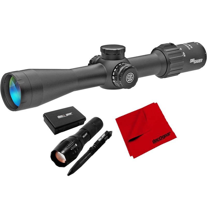 Sig Sauer SIERRA3BDX 3.5-10x42 mm Rifle Scope .25 MOA+Deco Gear Tactical Bundle
