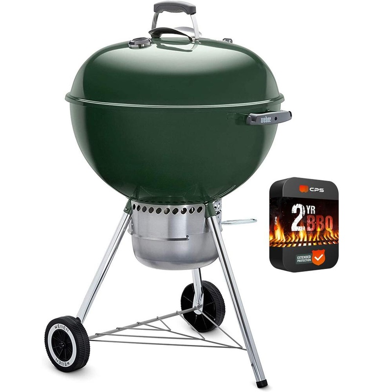 Weber Original Kettle Premium 22" Charcoal Grill Green with 2 Year Warranty