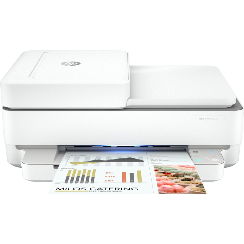 Hewlett Packard Envy 6458E Wireless Color All-in-One Printer (Factory Refurbished)