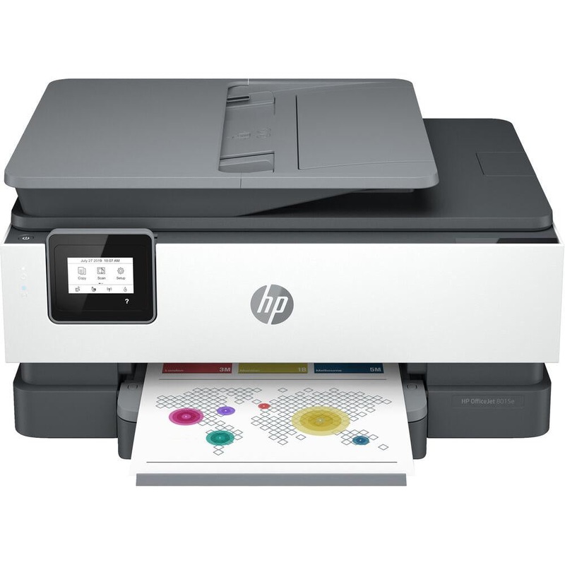 Hewlett Packard Officejet Pro 8015e Wireless Color All-in-One Printer, Copier, Scanner