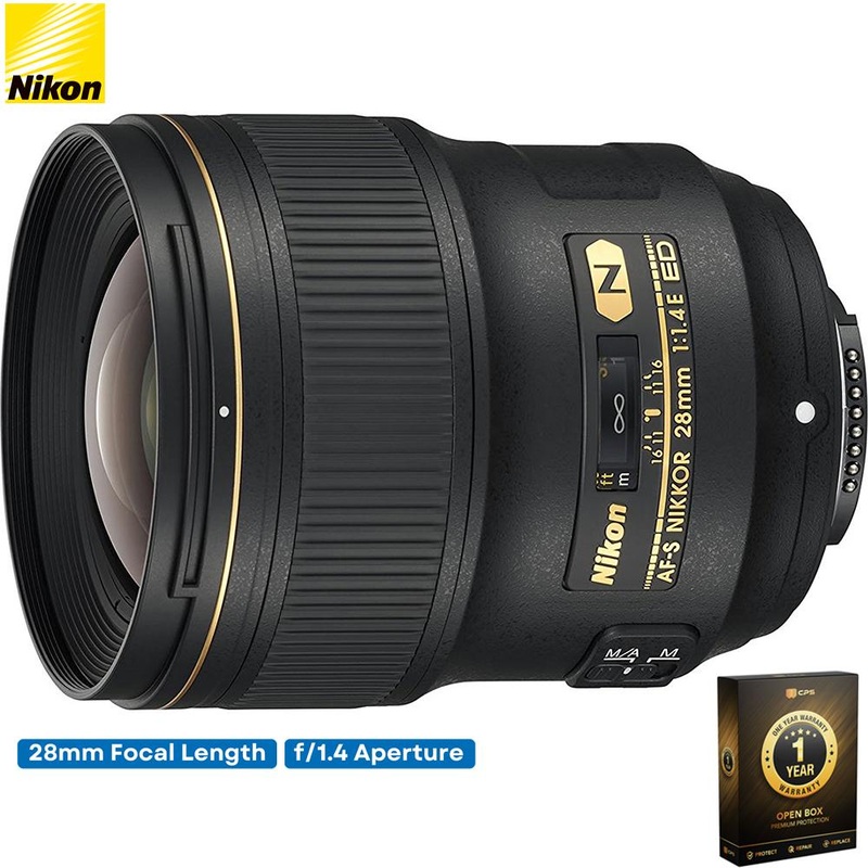 Nikon AF-S NIKKOR 28mm f/1.4E ED Lens (OPEN BOX) with CPS 1 Year Warranty
