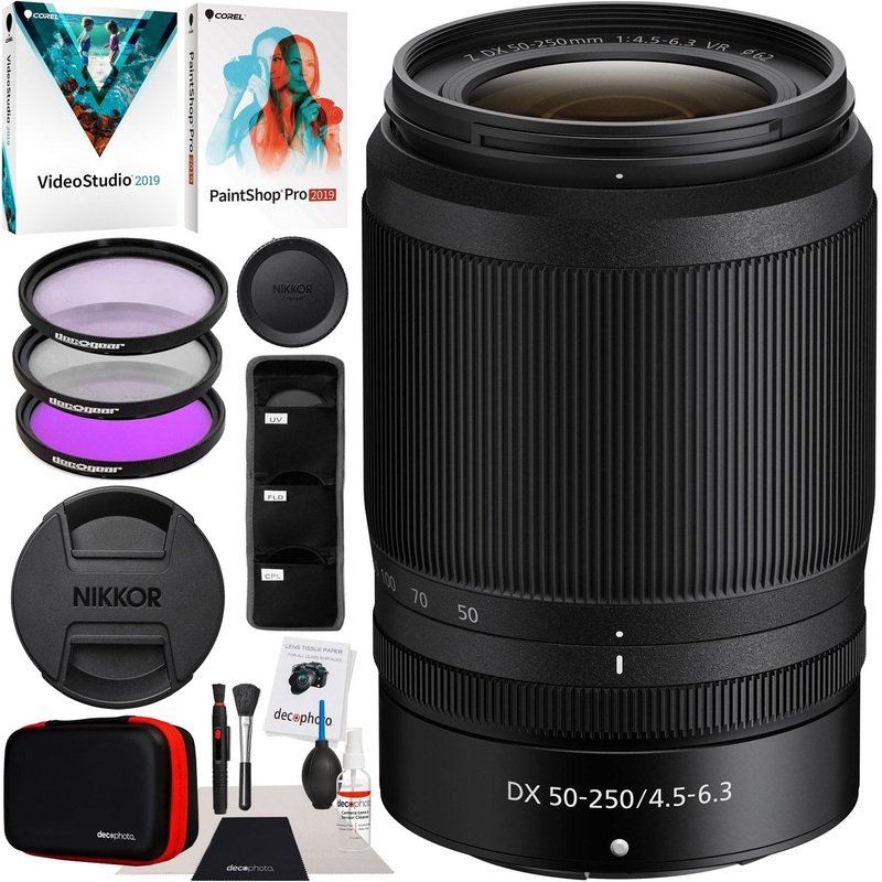 Nikon NIKKOR Z DX 50-250mm f/4.5-6.3 VR Telephoto Zoom Lens for Z Mount Cameras Bundle