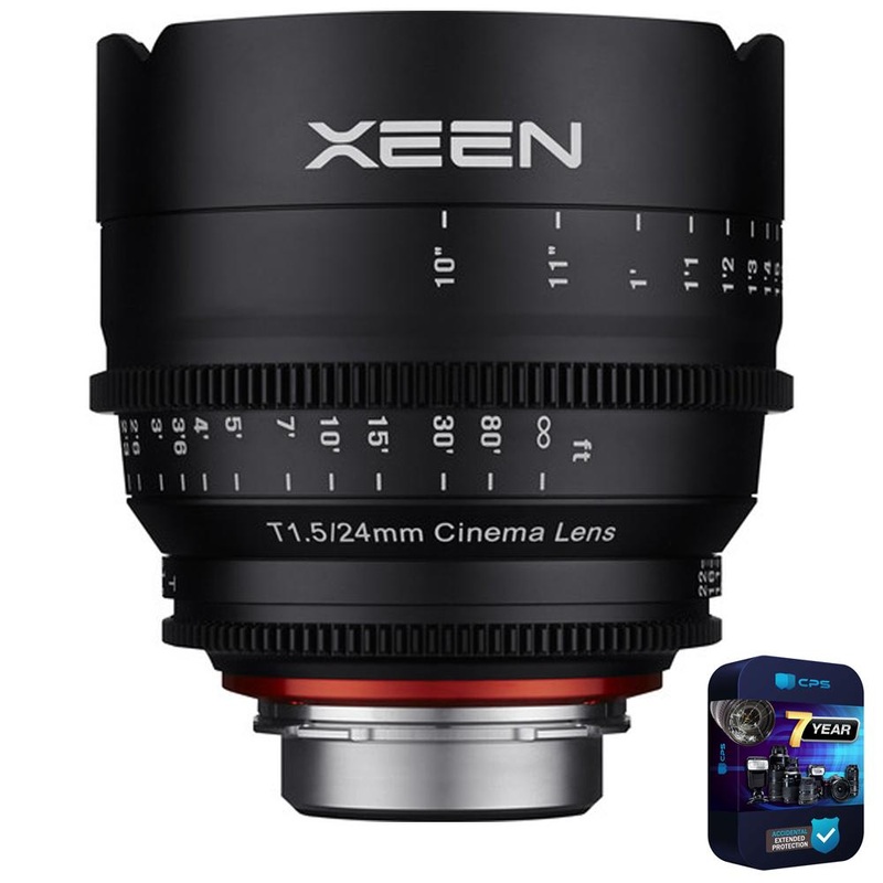Rokinon XEEN 24mm T1.5 Professional Cine Lens for Canon EF Mount w/ 7 Year Warranty