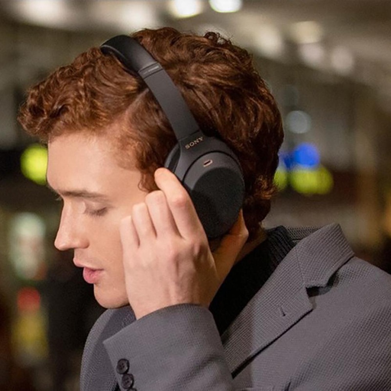Sony WH1000XM4/B Premium Noise Cancelling Wireless Over-the-Ear Headphones - Open Box