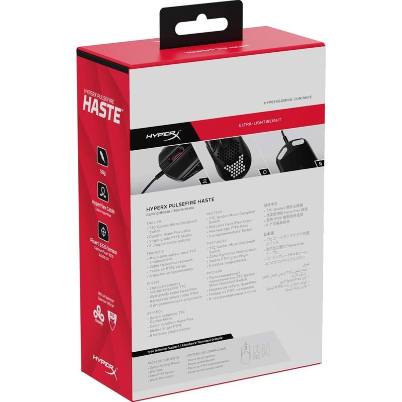 HyperX Pulsefire Haste Gaming Mouse, Black - 4P5P9AA