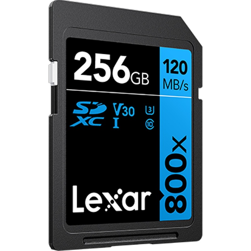 Lexar High-Performance 800x PRO BLUE Series 256 GB SDHC Memory Card