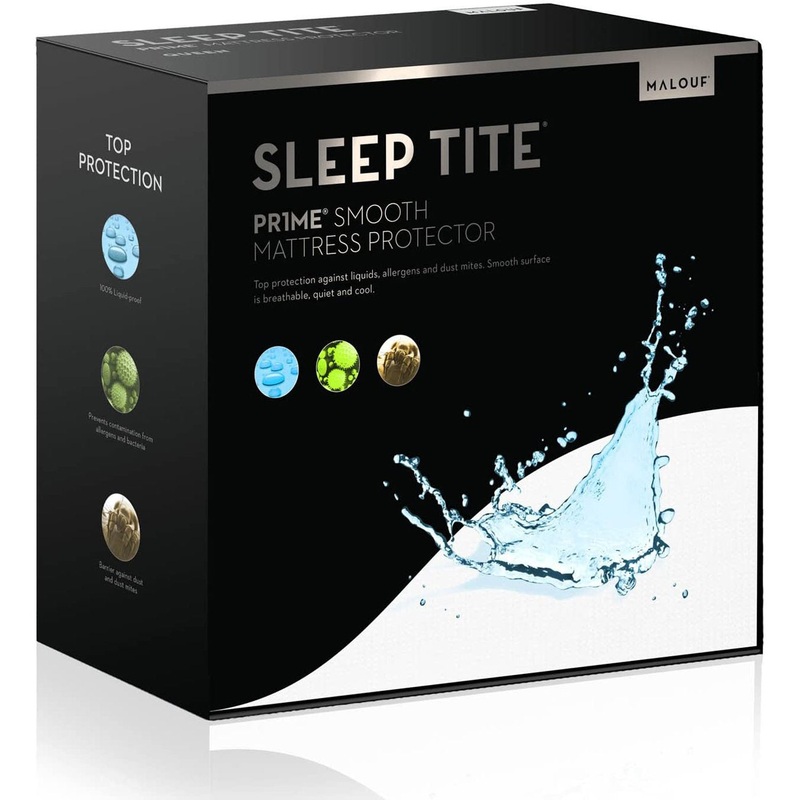 Malouf Pr1me Smooth Hypoallergenic Mattress Protector, King (SL0PKKMP)