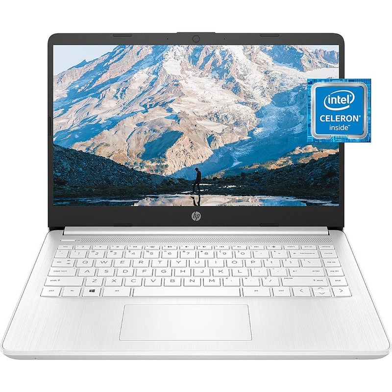 Hewlett Packard 14-dq0040nr 14" HD Intel Celeron N4020 4GB/64GB Laptop, Snowflake White