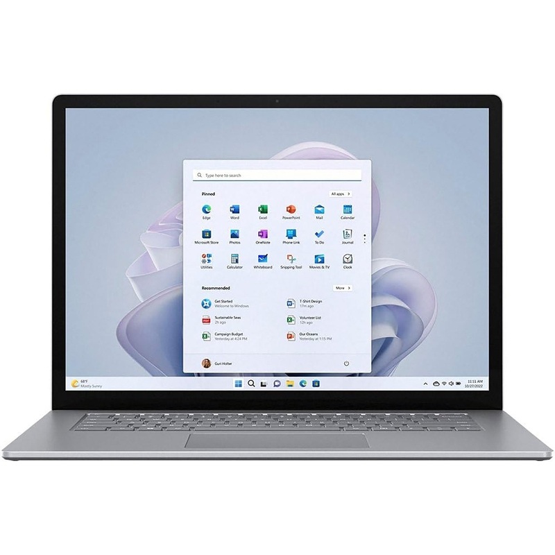 Microsoft Surface Laptop 5 15-inch, Intel i7, 8GB/256GB, Platinum, Refurbished - RC8-00001