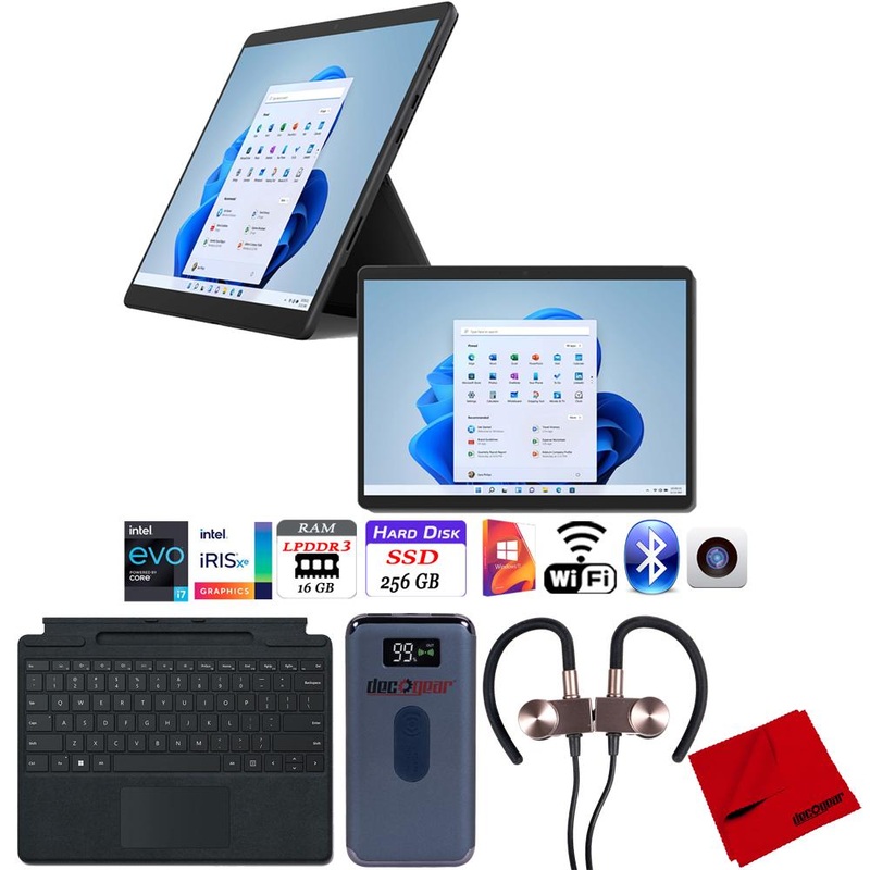 Microsoft Surface Pro 8 13" Touch Intel i7-1185G7 16GB/256GB + Type Cover Keyboard Bundle