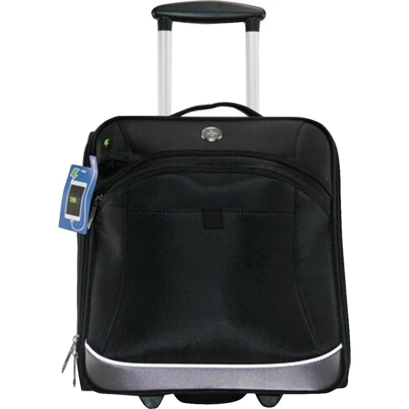 Swissdigital Basel Underseat Rolling Business Carrying Case, Black (SD-4000)