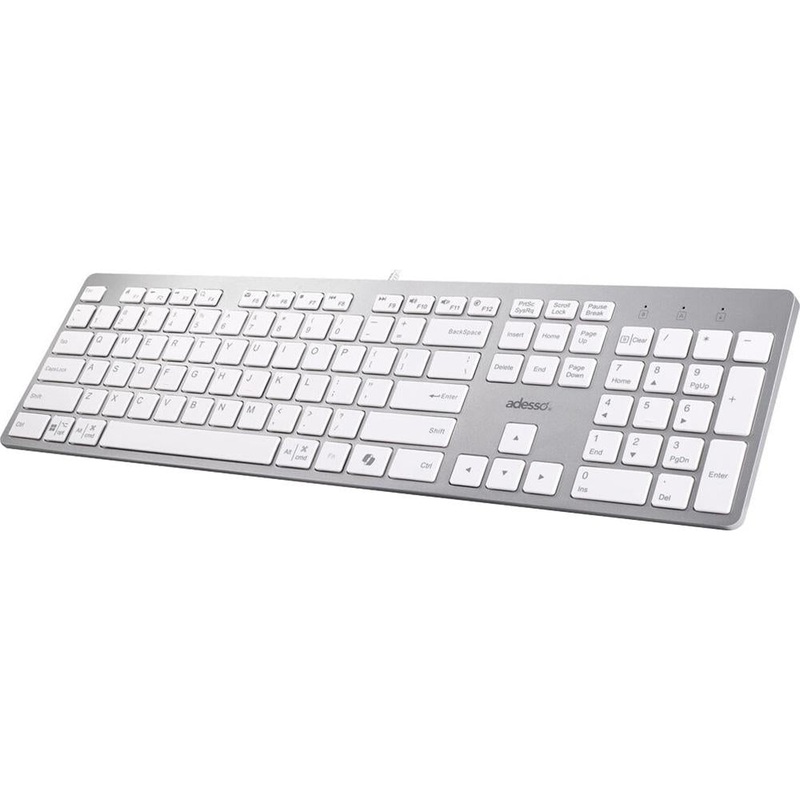Adesso AKB-730UW USB-C Multi OS Scissor Switch Keyboard With CoPilot AI Hotkey