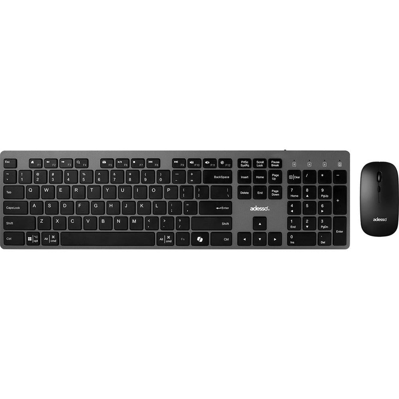 Adesso WKB-7300CB EasyTouch 7300 Keyboard With CoPilot AI Hotkey and Mouse