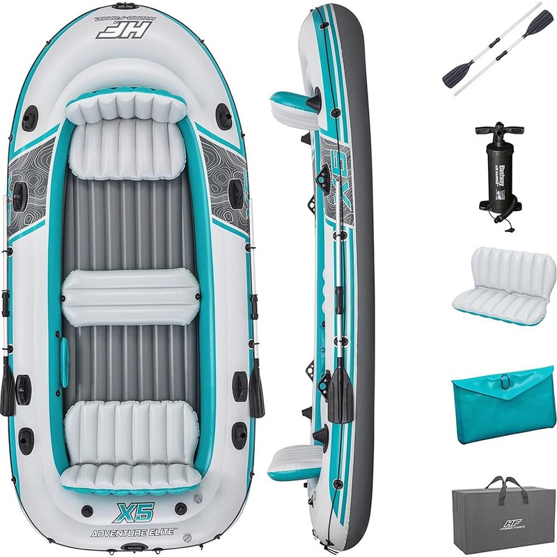 Bestway 11'11" Hydro-Force Adventure Elite X5 Inflatable Raft Set - 65159E - Open Box