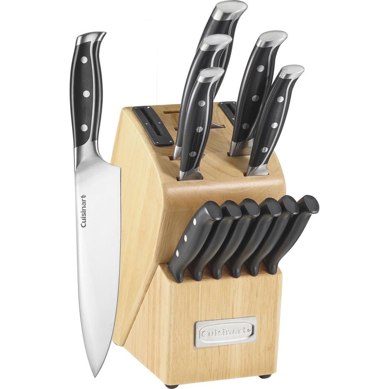 Cuisinart C77TRN-15SH Nitrogen Infused with Built-In Sharpening Cutlery 15 Piece Block Set