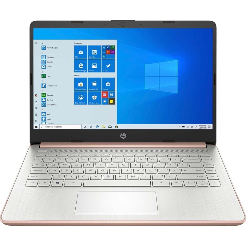 Hewlett Packard 14-dq0070nr 14 inch LCD HD 4GB/64GB Touchscreen Laptop in Rose Gold - Open Box