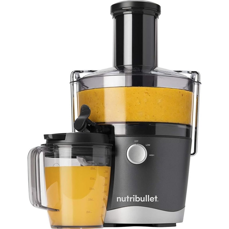 NutriBullet Juicer Centrifugal Juicer Machine 800 Watt - Gray - NBJ50100  - Open Box